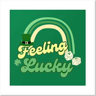 Feeling Lucky St Patricks Day Posters and Art